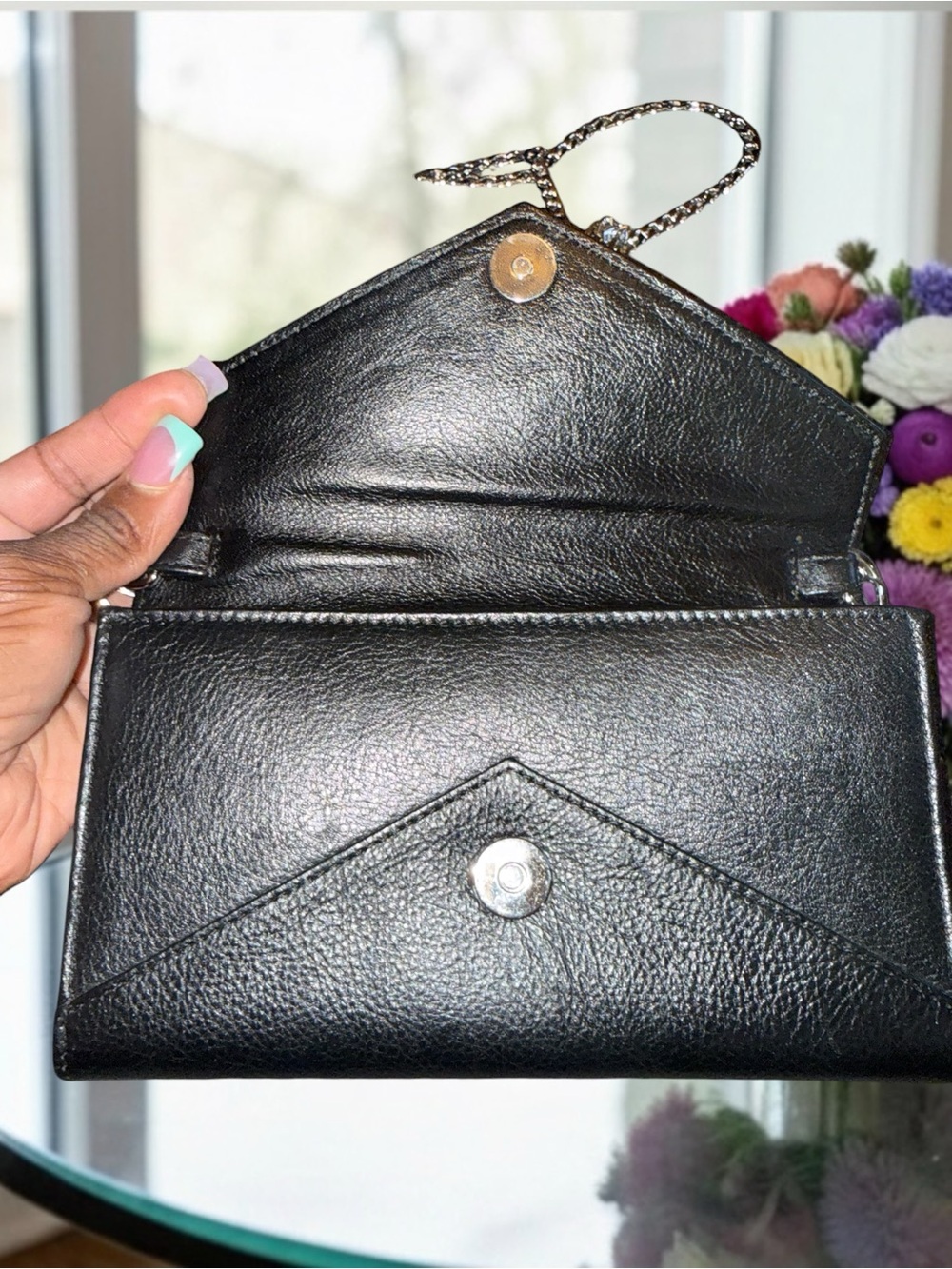 Rebecca Minkoff Black Crossbody Chain Strap Bag EUC - Picture 3 of 6